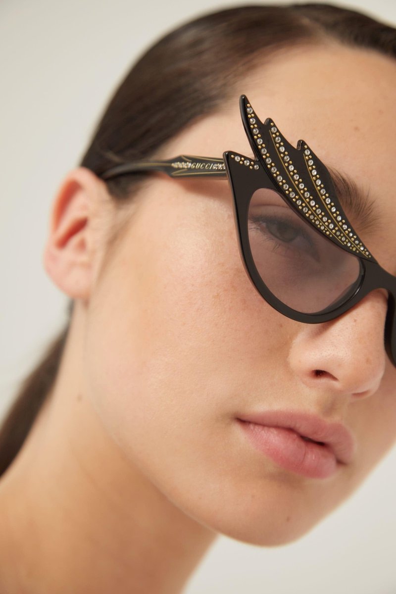 Hollywood collection sunglasses with Swarovski – the temples feature a GG logo – LUX VERSE Luxury Designer Fashion Outlet