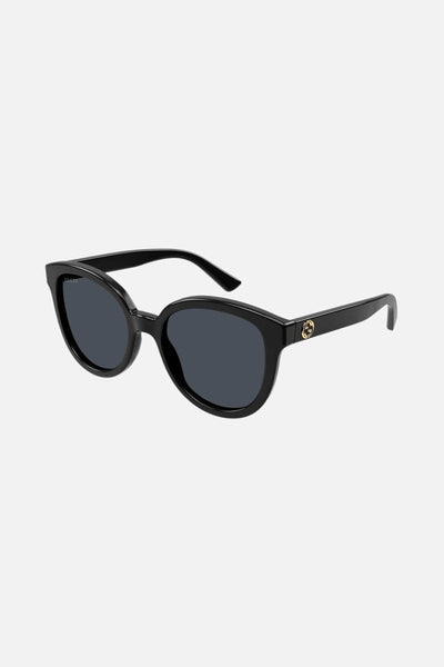 Gucci oversize cat eye round black sunglasses - Lux Studios