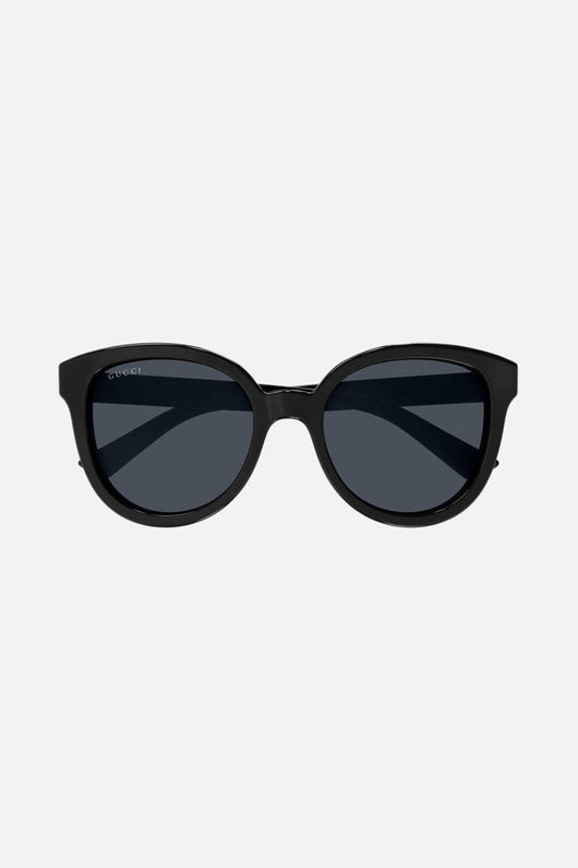 Gucci oversize cat eye round black sunglasses - Lux Studios