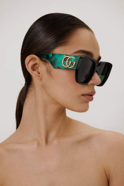 Gucci oversized black and green - Lux Studios