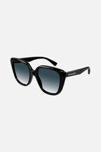 Oversized cat eye black sunglasses – the universe is dotted with symbols and images in an alphabet of small – LUX VERSE Luxury Designer Fashion Outlet