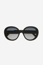 Oversized sunglasses with web temple – round oversized sunglass for or diva-like look featuring interlocking – LUX VERSE Luxury Designer Fashion Outlet