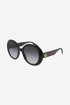 Oversized sunglasses with web temple – round oversized sunglass for or diva-like look featuring interlocking – LUX VERSE Luxury Designer Fashion Outlet