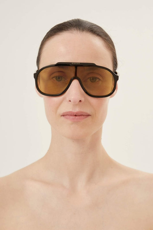 Gucci oversized vintage look pilot sunglasses - Lux Studios