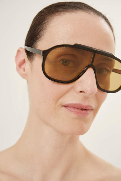 Gucci oversized vintage look pilot sunglasses - Lux Studios