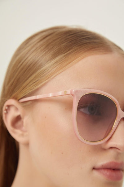 Gucci pink cat-eye sunglasses - Lux Studios