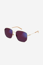 Round metal blue light frame – the double benefit of the product comes from the union of distinctive models – LUX VERSE Luxury Designer Fashion Outlet