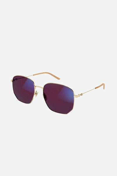 Gucci round metal blue light frame - Lux Studios