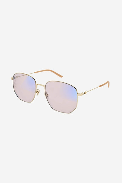 Gucci round metal blue light frame - Lux Studios