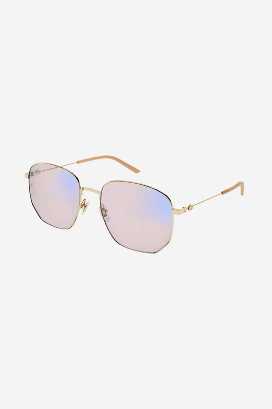 Gucci round metal blue light frame - Lux Studios