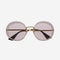Gucci round rimless sunglasses with Swarovski stones