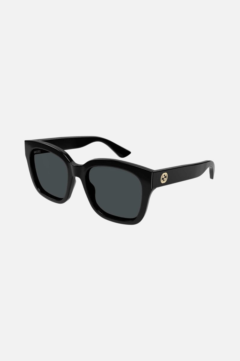 Squared black acetate sunglasses – oversized squared shape – LUX VERSE Luxury Designer Fashion Outlet