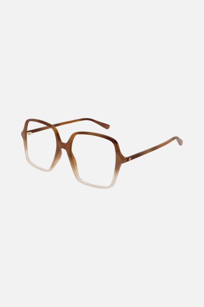 Squared brown crystal frame – pared-back simplicity characterizes the essential shapes, lines and colours of this – LUX VERSE Luxury Designer Fashion Outlet