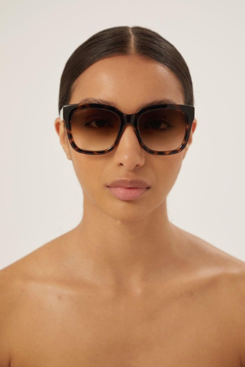 Squared havana acetate sunglasses – timeless, pure and simple – LUX VERSE Luxury Designer Fashion Outlet