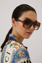 Squared oversize femenine brown style – oversize squared sunglasses – LUX VERSE Luxury Designer Fashion Outlet