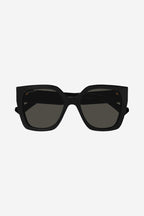 Squared sunglasses with web temple – oversize square shape – LUX VERSE Luxury Designer Fashion Outlet