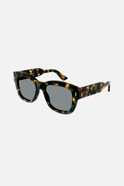 Gucci squared sustainable havana sunglasses - Lux Studios
