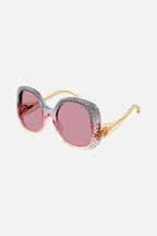 Vintage look sunglasses with Swarovski – waves of colour, nuances and shapes bring back an eclectic vintage look – LUX VERSE Luxury Designer Fashion Outlet