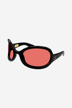 Wrap around black sunglasses – no external logo – LUX VERSE Luxury Designer Fashion Outlet