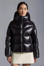 Huppe Short Down Jacket – bold volumes and logo lettering characterise the Huppe short down jacket from the – LUX VERSE Luxury Designer Fashion Outlet
