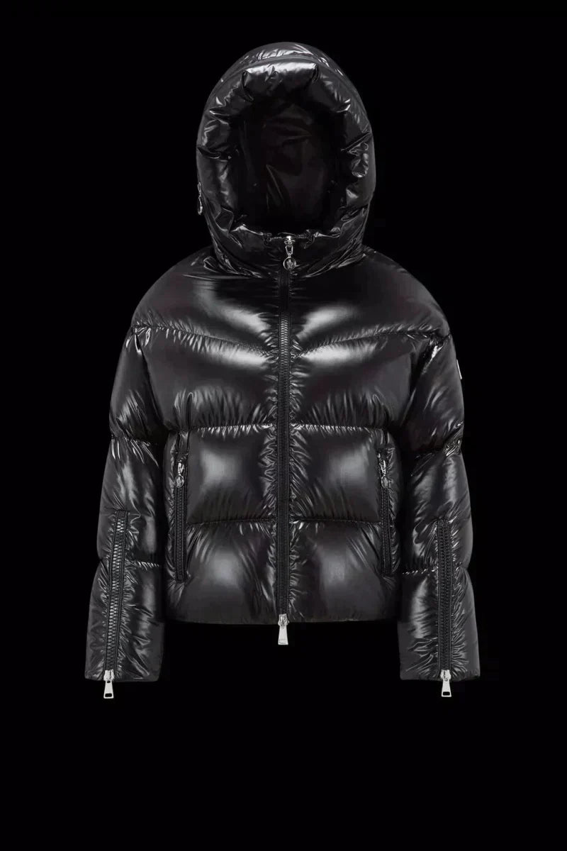 Huppe Short Down Jacket – the model is wearing a size S and is 178 cm tall Unmistakably, the Huppe – LUX VERSE Luxury Designer Fashion Outlet
