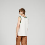 Interlocking G 1921 print cotton top – crafted from cotton jersey, this tank top is enriched with a vintage logo label – LUX VERSE Luxury Designer Fashion Outlet