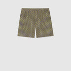 Interlocking G print nylon swim shorts – signature elements appear, creating unexpected print that defines a selection of – LUX VERSE Luxury Designer Fashion Outlet