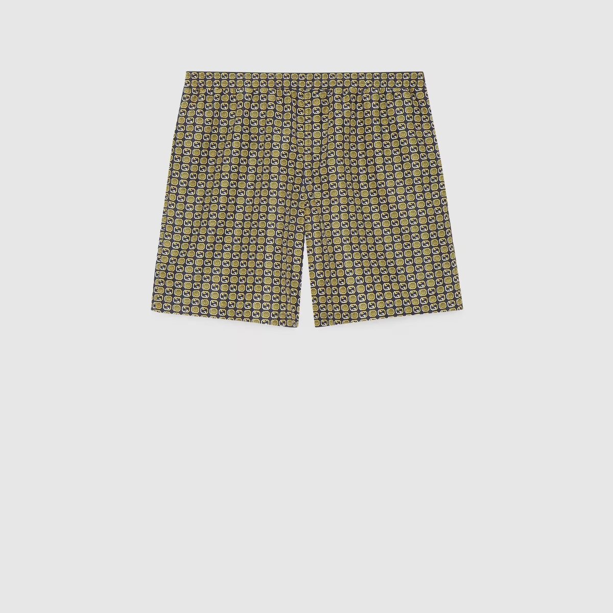 Interlocking G print nylon swim shorts – signature elements appear, creating unexpected print that defines a selection of – LUX VERSE Luxury Designer Fashion Outlet