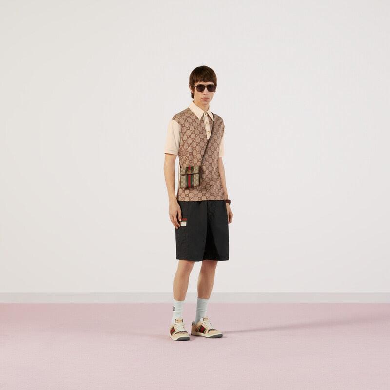Jumbo GG cotton silk jacquard polo – the maxi version of the logo was first introduced in the Aria collection on – LUX VERSE Luxury Designer Fashion Outlet