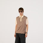 Jumbo GG cotton silk jacquard polo – a commentary on the evolution of the House's heritage that looks toward the future, – LUX VERSE Luxury Designer Fashion Outlet