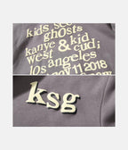 Ksg Hoodie | Kids See Ghosts – material: Premium Cotton Design: Foam Print | Fit type: Regular Fit – LUX VERSE Luxury Designer Fashion Outlet