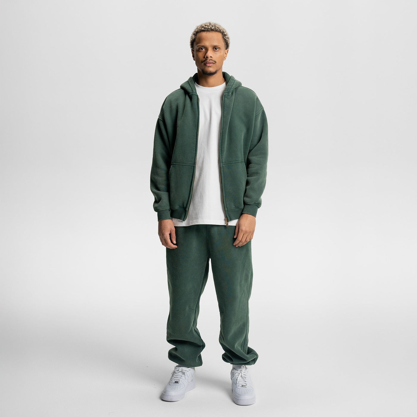 Loose Fit Wash Zip Up Hoodie - RIZZ UNIVERSE