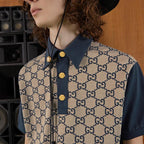 Maxi GG silk cotton polo – originally created in the 1930s as an homage to Founder Guccio, – LUX VERSE Luxury Designer Fashion Outlet
