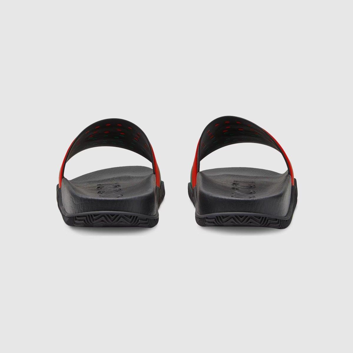 Men's Interlocking G slide sandal – house codes define this rubber slide sandal – LUX VERSE Luxury Designer Fashion Outlet