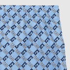 Nylon printed swim shorts – these swim shorts are crafted from light blue and blue nylon feature a Geometric – LUX VERSE Luxury Designer Fashion Outlet