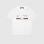 Oversize washed T-shirt with logo – an oversize T-shirt style made in washed cotton jersey with small holes in – LUX VERSE Luxury Designer Fashion Outlet