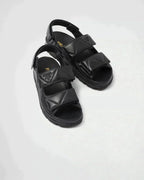Padded nappa leather sandals – masculine lines with sporty allure are redesigned to create original, contemporary – LUX VERSE Luxury Designer Fashion Outlet