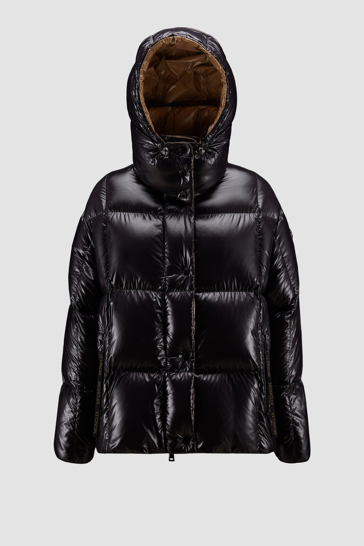 Parana Short Down Jacket – this Parana down jacket is characterized by its precious shiny nylon laqué texture – LUX VERSE Luxury Designer Fashion Outlet