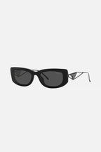 Black micro sunglasses with metal temple – sunglasses for women include a wide range of silhouettes and colors – LUX VERSE Luxury Designer Fashion Outlet