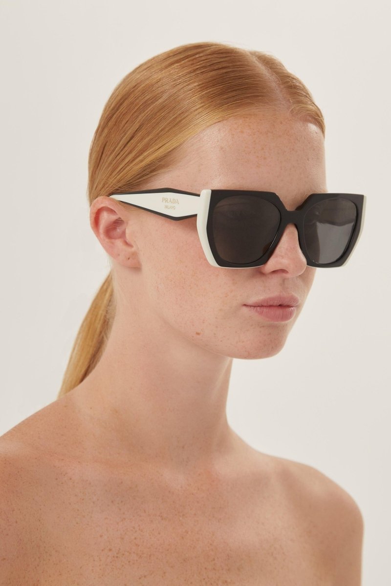 Oversized cat eye black and white sunglasses – sunglasses for women include a wide range of silhouettes and colors – LUX VERSE Luxury Designer Fashion Outlet