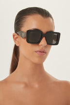 Squared sunglasses featuring the signature logo triangle – cinŽma styles to square Monochrome symbol frames – LUX VERSE Luxury Designer Fashion Outlet
