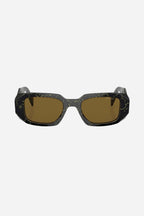 Symbol black and yellow marble oval sunglasses – of silhouettes and colors: from the refined CinŽma styles to square – LUX VERSE Luxury Designer Fashion Outlet