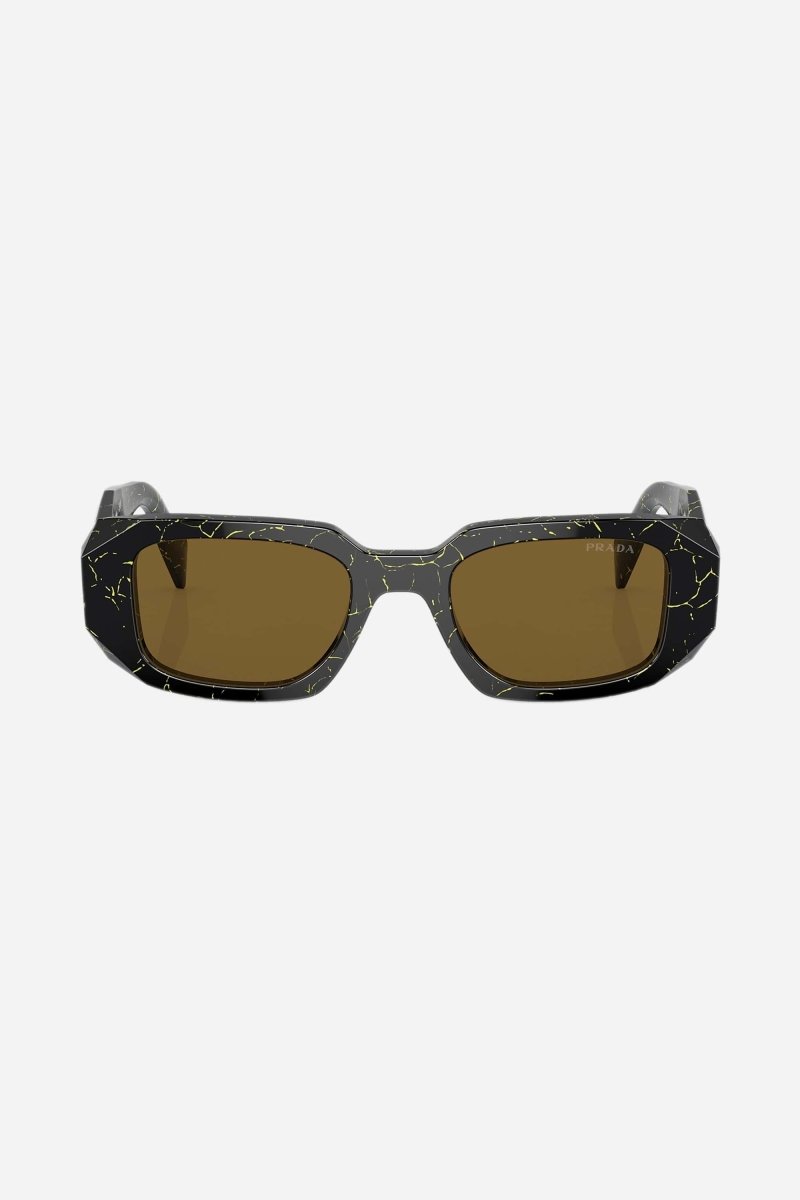 Symbol black and yellow marble oval sunglasses – of silhouettes and colors: from the refined CinŽma styles to square – LUX VERSE Luxury Designer Fashion Outlet