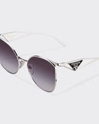 Symbole sunglasses – the oversized slightly cat-eye frame front is paired with refined open temples – LUX VERSE Luxury Designer Fashion Outlet