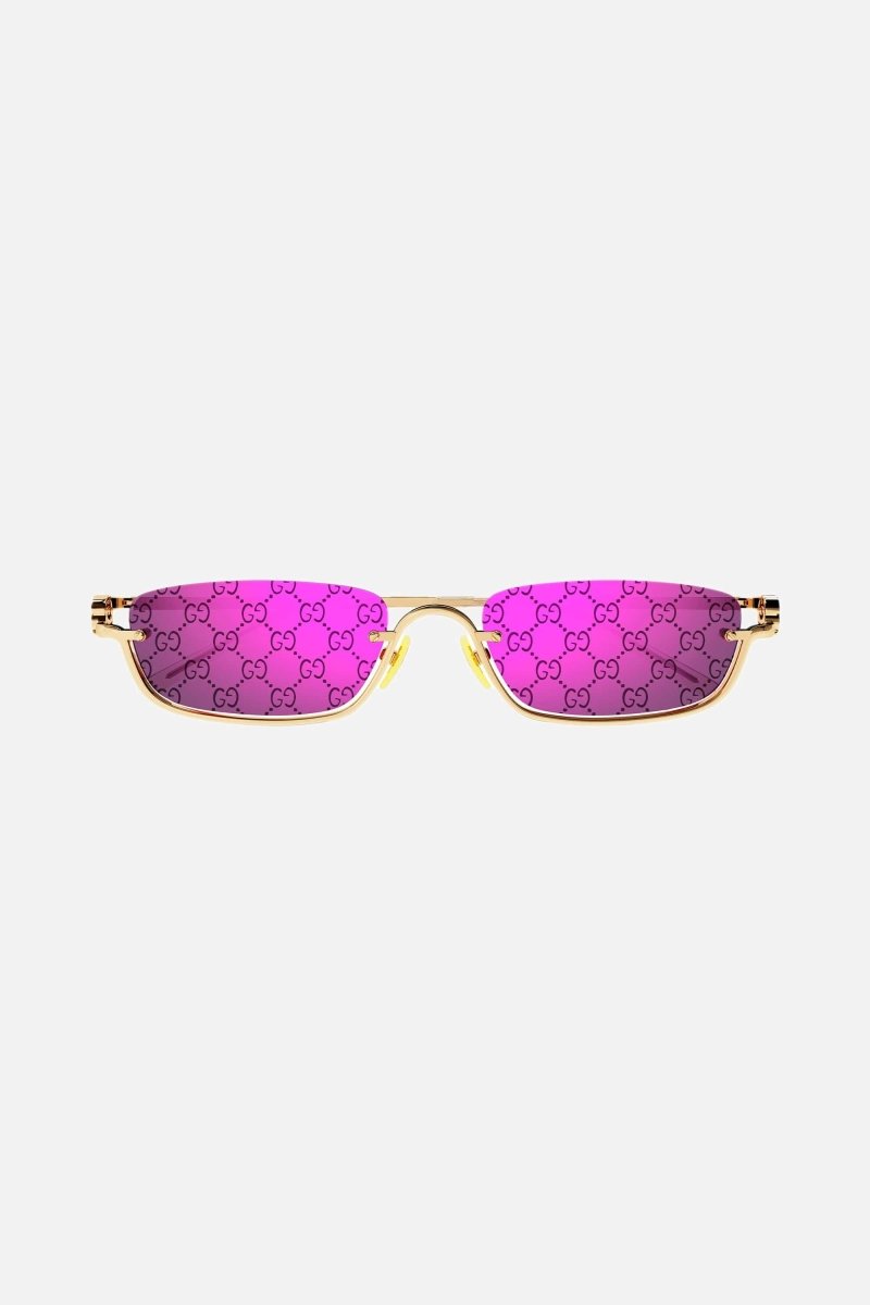 PRE ORDER Avail. 12th August - micro metal sunglasses with GG lenses – half rim construction – LUX VERSE Luxury Designer Fashion Outlet