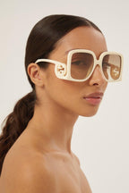 PRE ORDER Avail. August 23 - GG1326 ivory butterfly shape sunglasses – butterfly shape – LUX VERSE Luxury Designer Fashion Outlet