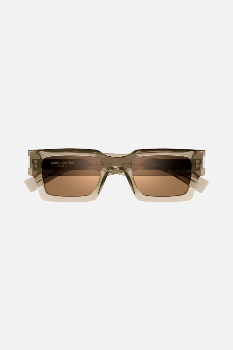 PRE ORDER Avail. July 23 - bold crystal squared sunglasses – tHE STYLE IS ENRICHED BY THE BIGGEST CORNER ANGLE EVER, 1 CM,PAIRED WITH THE METAL – LUX VERSE Luxury Designer Fashion Outlet