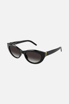 Almond black sunglasses – tHE STYLE IS CHARACTERIZED BY THE ICONIC YSL MONOGRAM LOGO ON THE HINGE AS PRECIOUS – LUX VERSE Luxury Designer Fashion Outlet