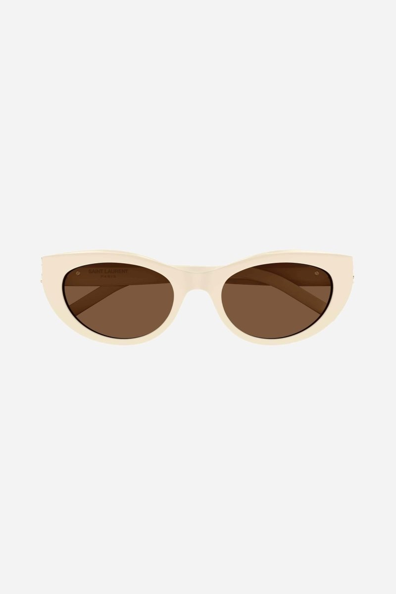 Almond cream acetate sunglasses – tHE STYLE IS CHARACTERIZED BY THE ICONIC YSL MONOGRAM LOGO ON THE HINGE AS PRECIOUS – LUX VERSE Luxury Designer Fashion Outlet