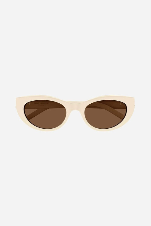 Almond cream acetate sunglasses – tHE STYLE IS CHARACTERIZED BY THE ICONIC YSL MONOGRAM LOGO ON THE HINGE AS PRECIOUS – LUX VERSE Luxury Designer Fashion Outlet
